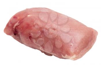 frozen meat on a white background