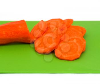 carrots on green blackboard