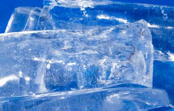 abstract background of blue ice