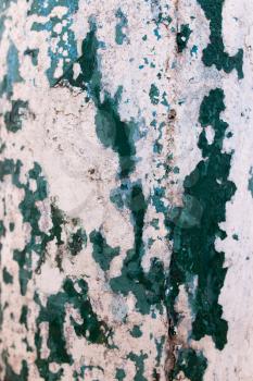 abstract background of green painted concrete wall