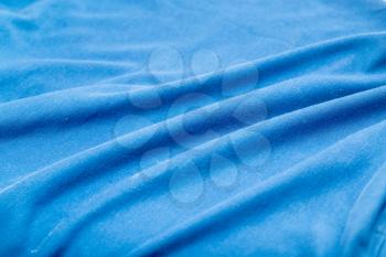 background of blue cloth