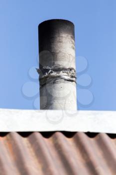 pipe on the roof