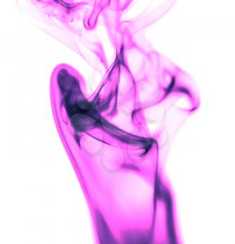 purple smoke on white background