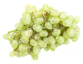 green grapes on a white background