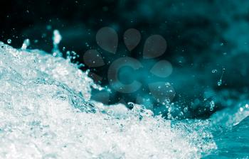 abstract background. water wave with splashes