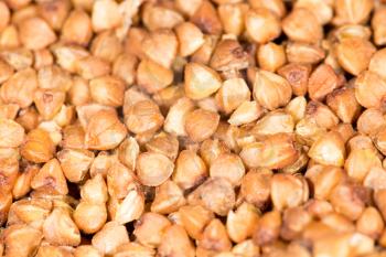 background of buckwheat. close-up