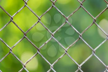 Background of the metal mesh fence