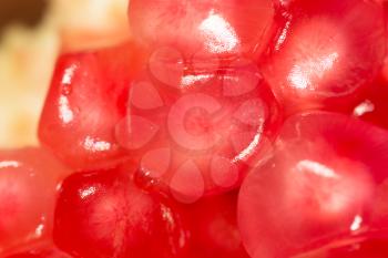 ripe pomegranate. Super Macro