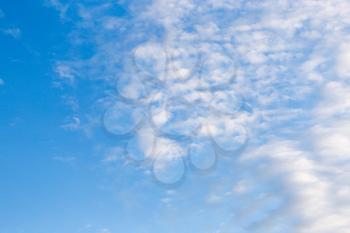 clouds in the blue sky