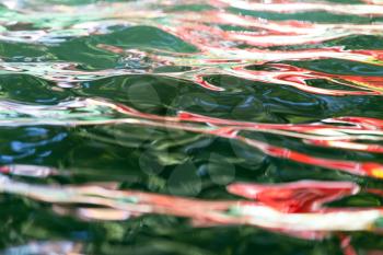 abstract colored surface of the water