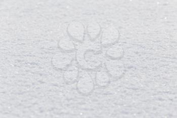 background of white fluffy snow