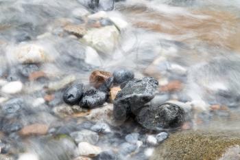 rocks in the river in nature
