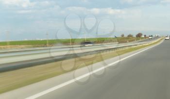 road at a speed of