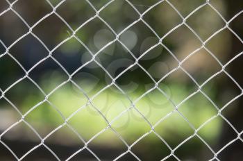 Background of the metal mesh on the nature