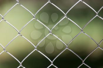 Background of the metal mesh on the nature