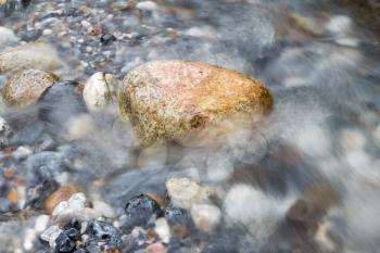 rocks in the river in nature