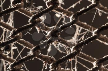 abstract background of old metal fence