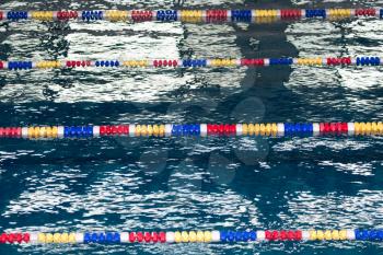 lane in the pool as a background