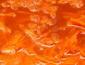 background of roasted tomato and carrot