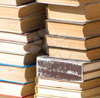 stack of old books as a background