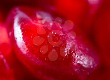 Pomegranate as a background. macro