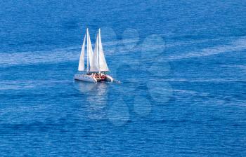 sailboat on the surface of the water