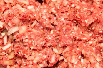 minced meat as a background . Cooking food