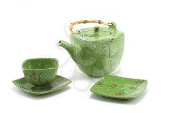 Royalty Free Photo of a Chinese Teapot and Teacup