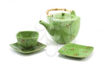 Royalty Free Photo of a Chinese Teapot and Teacup