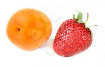 Royalty Free Photo of an Apricot and Strawberry