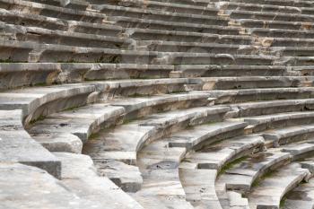 Royalty Free Photo of the Ancient Amphitheater in Side, Turkey