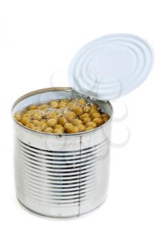 Royalty Free Photo of a Can of Green Peas