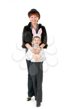Royalty Free Photo of a Mother and Son