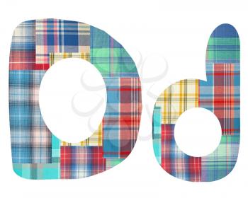 Royalty Free Photo of Plaid Letters