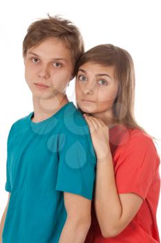 Royalty Free Photo of Two Teenagers