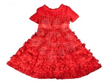 Royalty Free Photo of a Red Infant's Dress