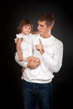 Royalty Free Photo of a Father and Daughter