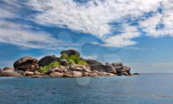 Landscape, Similan Islands, rocks against the sea and sky