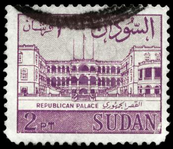 SUDAN - CIRCA 1962: A Stamp printed in SUDAN shows the Republican Palace, circa 1962