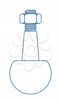 Illustration of the contour spherical bearing from ball joint