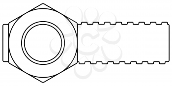 Illustration of the abstract contour screw banner