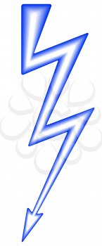 Illustration of the abstract lightning symbol icon