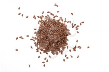 Royalty Free Photo of a Bunch of Flax Seeds