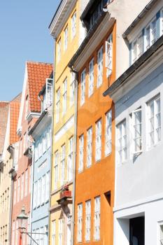 Royalty Free Photo of Colourful Houses in Copenhagen, Denmark