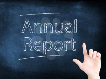 Annual report on blackboard