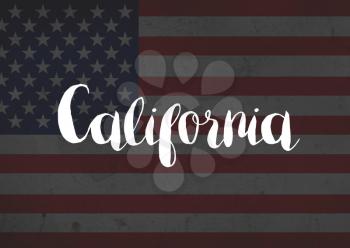 California written on flag