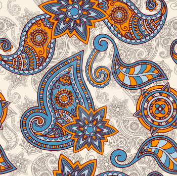 Royalty Free Clipart Image of a Paisley Pattern