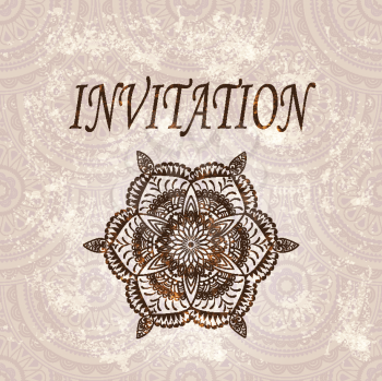 Royalty Free Clipart Image of an Invitation