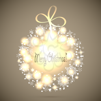 Royalty Free Clipart Image of a Christmas Ball