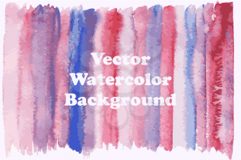 Vector Watercolor Striped Background